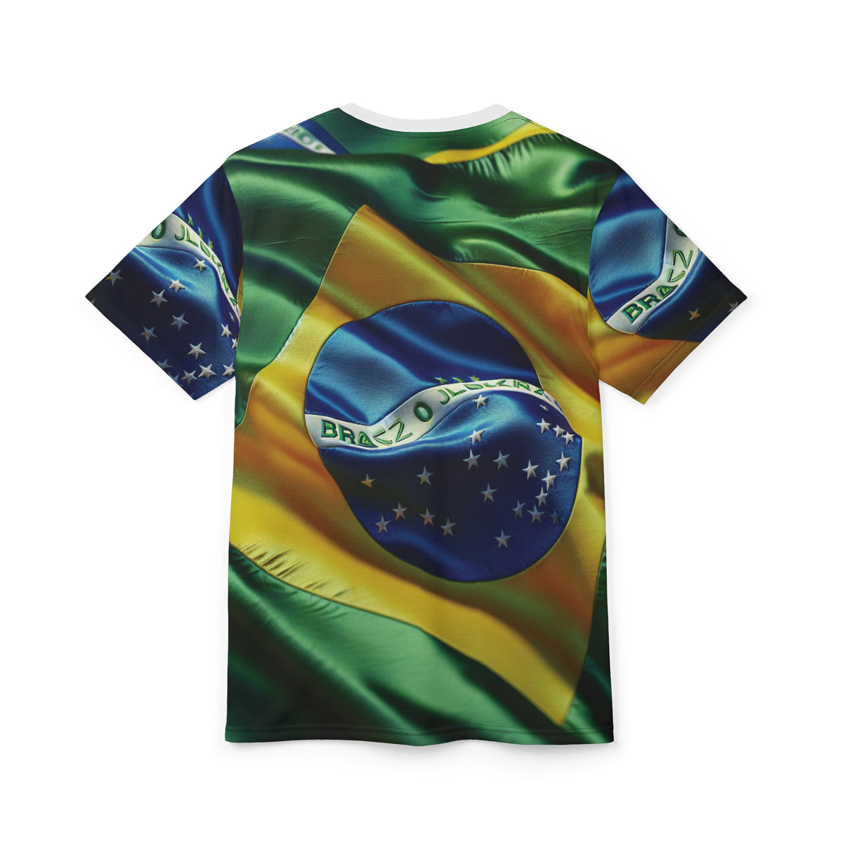 Brazilian Flag Unisex Cut & Sew Tee - Celebrate Culture and Style
