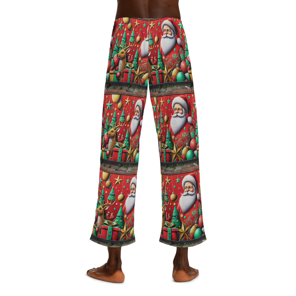 Festive Santa Pajama Pants - Merry Christmas Sleepwear for Men