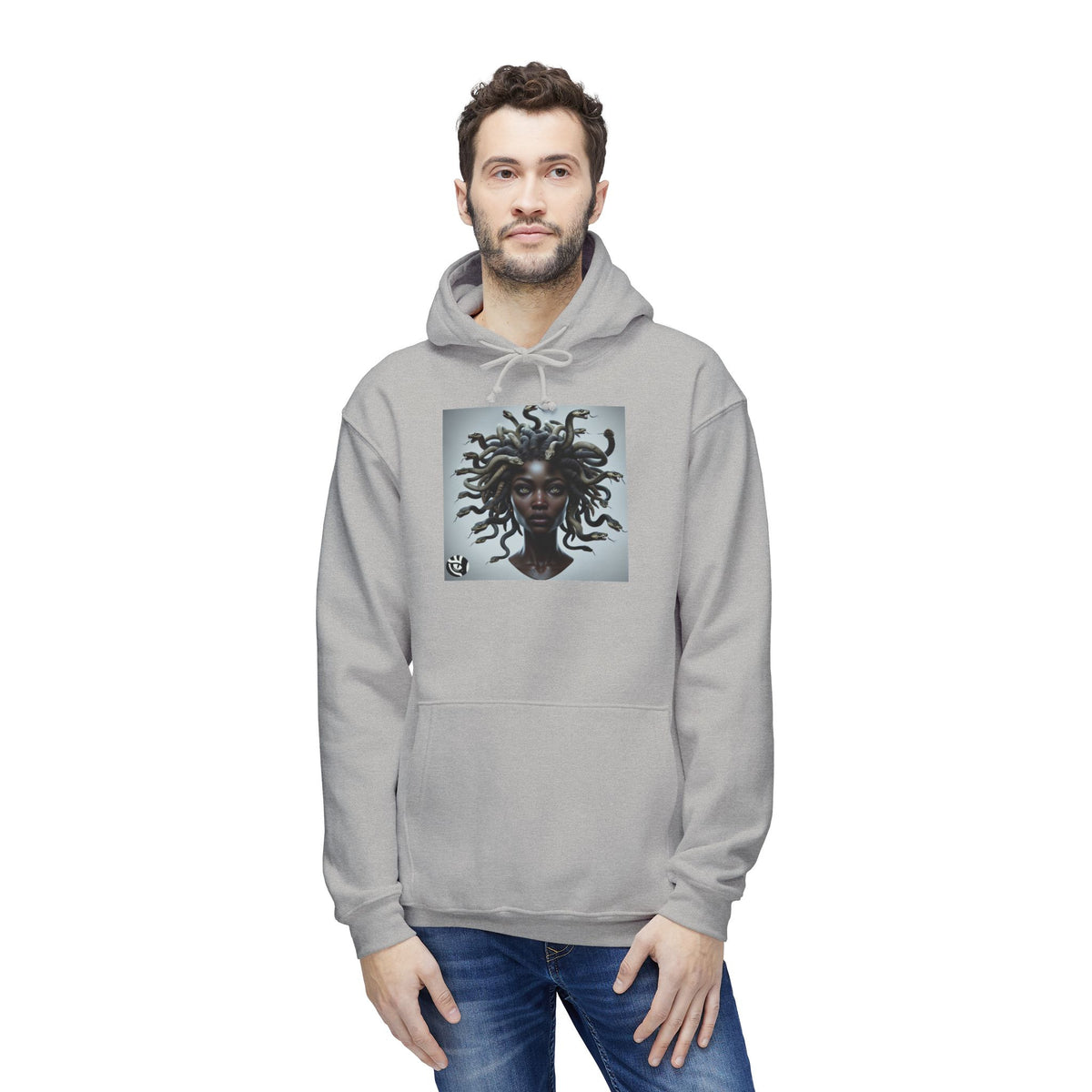Medusa Graphic Unisex Hoodie, Cozy Sweatshirt Gift for Her, Stylish Layer for Fall, Unique Art, Trendy Youth Fashion
