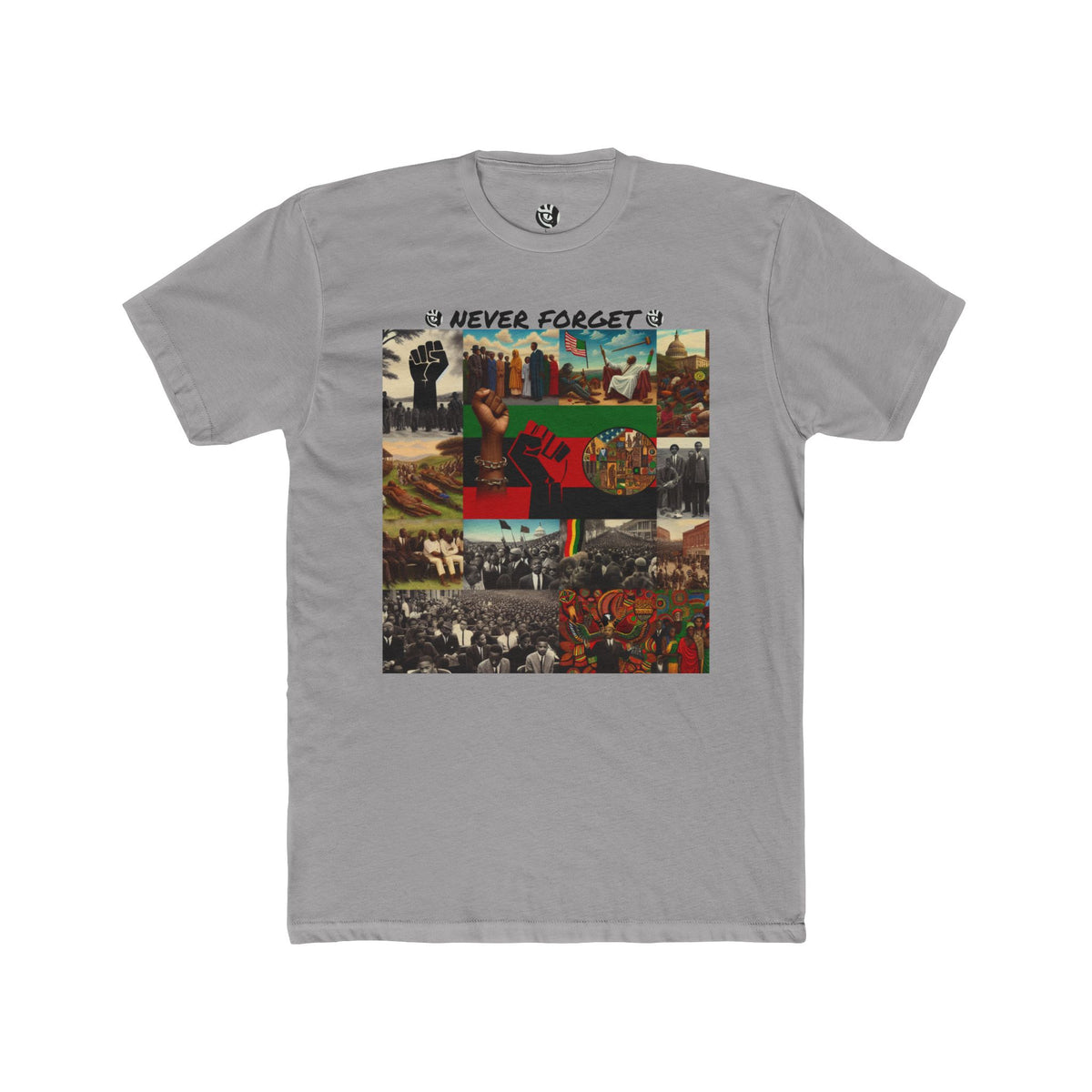 Never Forget  Black History  Unisex Cotton Crew Tee