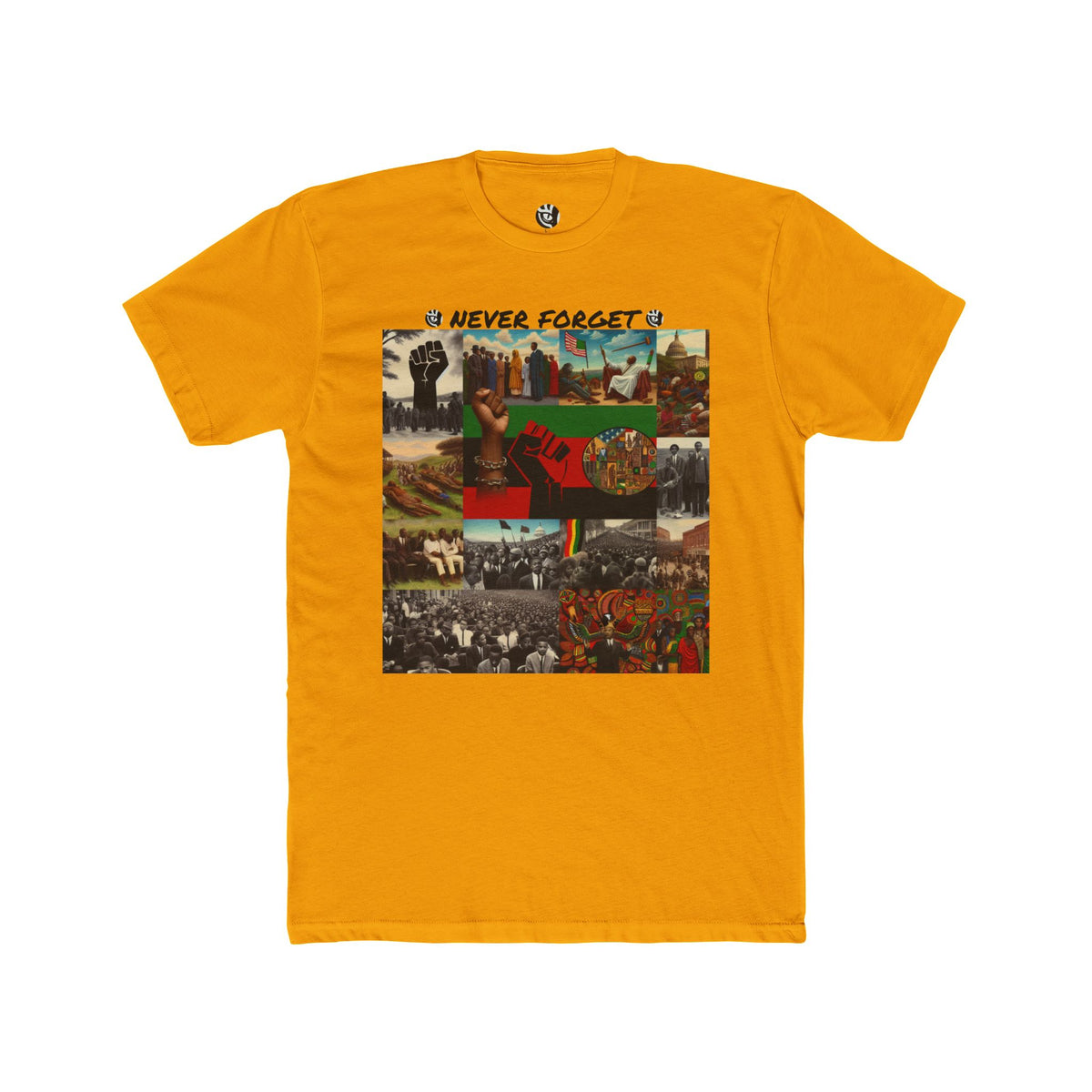 Never Forget  Black History  Unisex Cotton Crew Tee