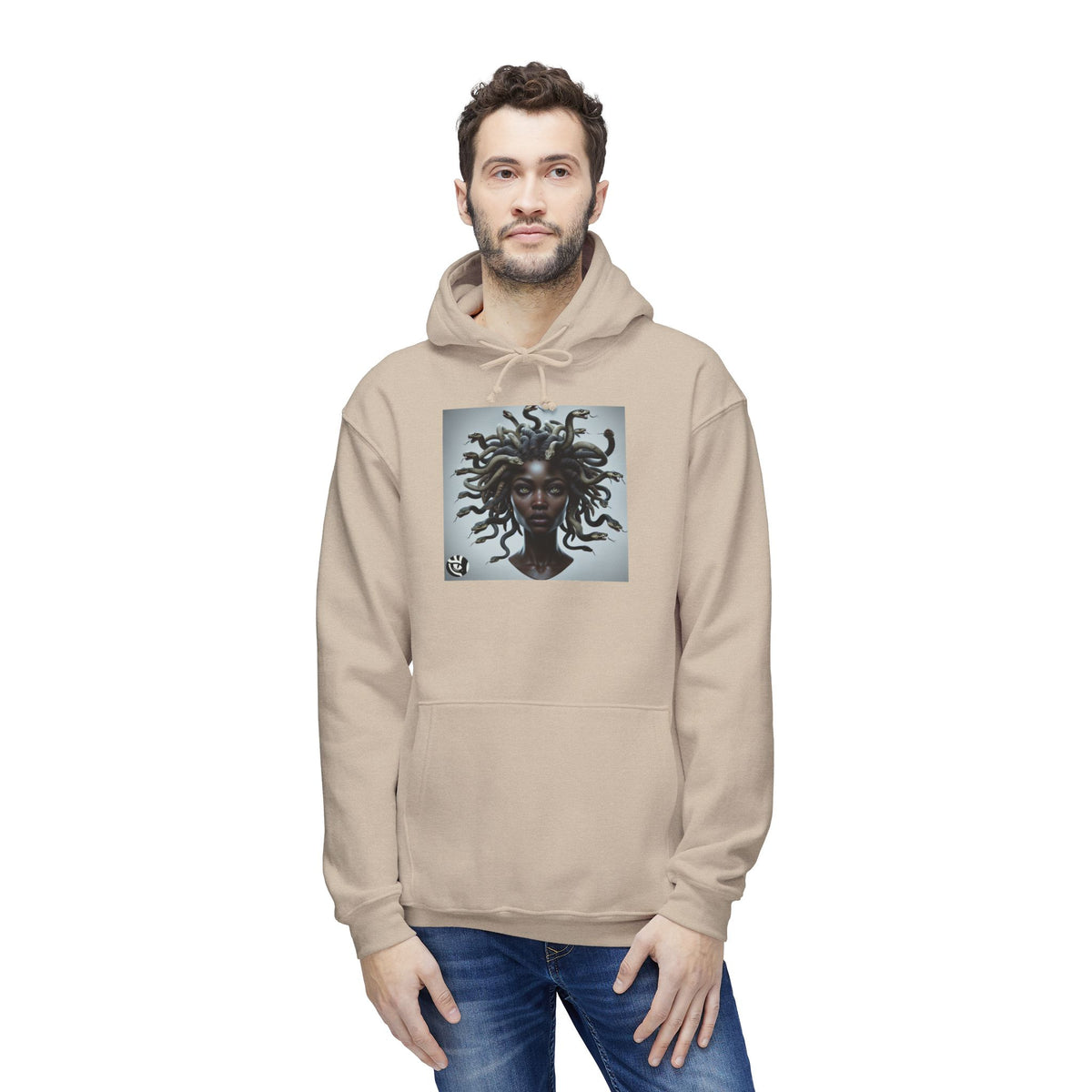 Medusa Graphic Unisex Hoodie, Cozy Sweatshirt Gift for Her, Stylish Layer for Fall, Unique Art, Trendy Youth Fashion