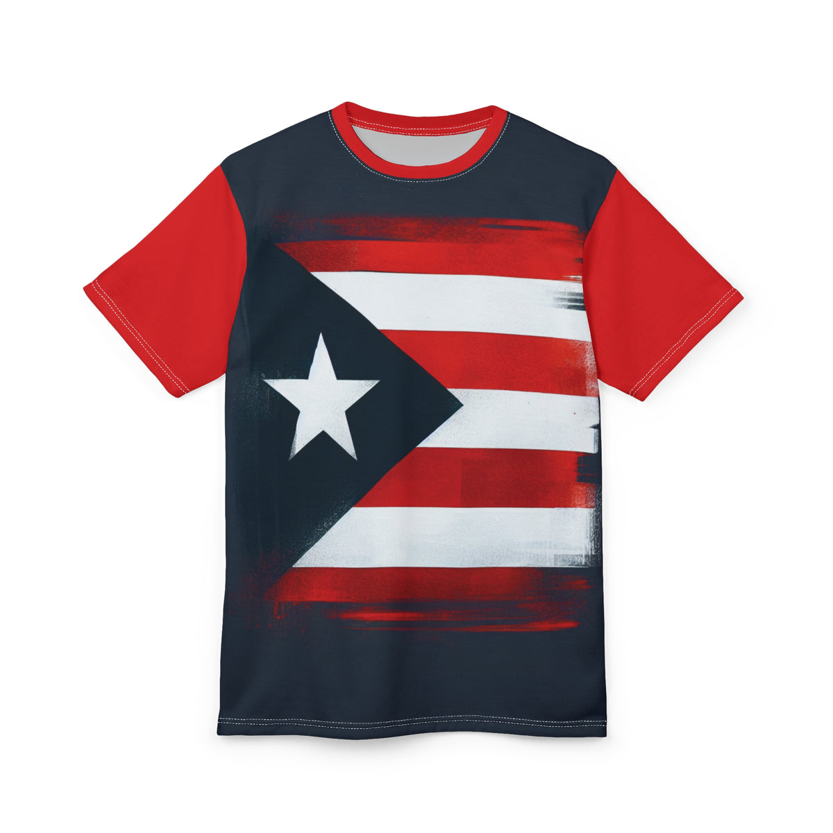 Cuban Flag Unisex Cut & Sew Tee - Bold Graphic T-Shirt for Celebrations & Everyday Wear