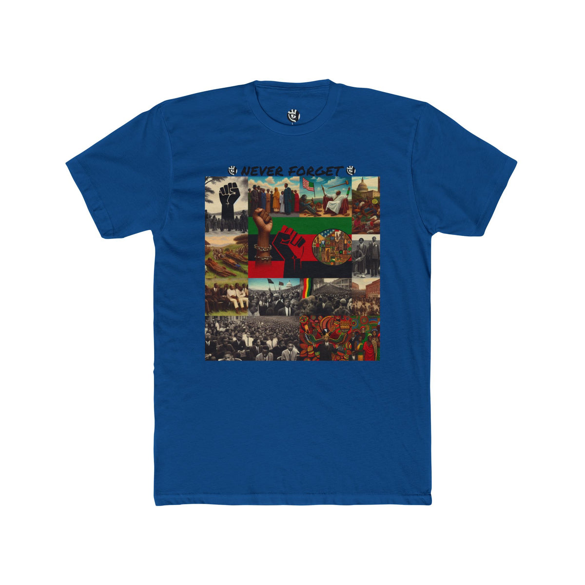 Never Forget  Black History  Unisex Cotton Crew Tee
