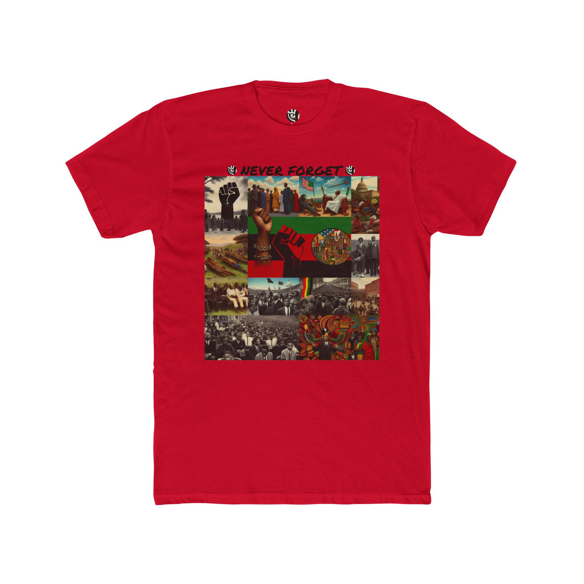 Never Forget  Black History  Unisex Cotton Crew Tee