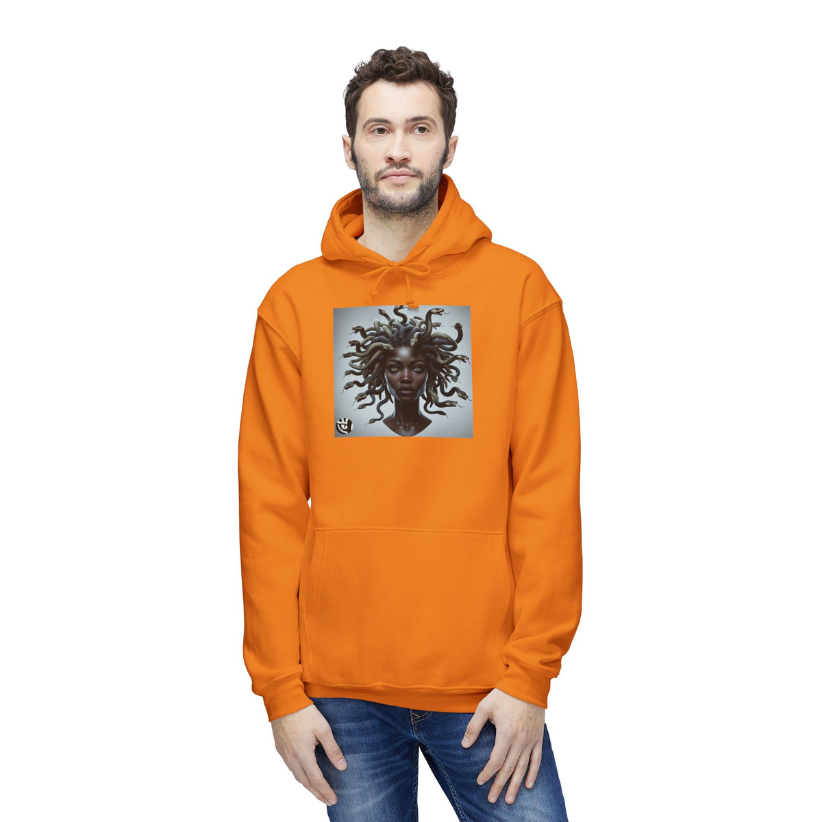 Medusa Graphic Unisex Hoodie, Cozy Sweatshirt Gift for Her, Stylish Layer for Fall, Unique Art, Trendy Youth Fashion