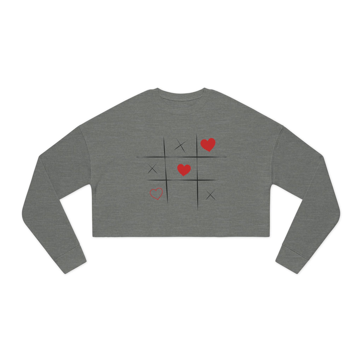 Trendy Women's Cropped Sweatshirt