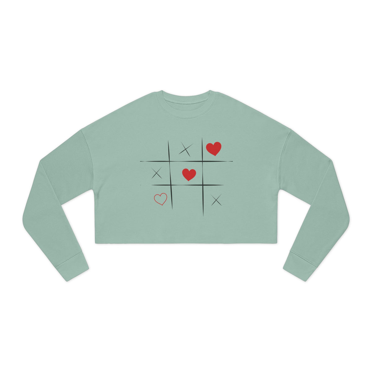Trendy Women's Cropped Sweatshirt