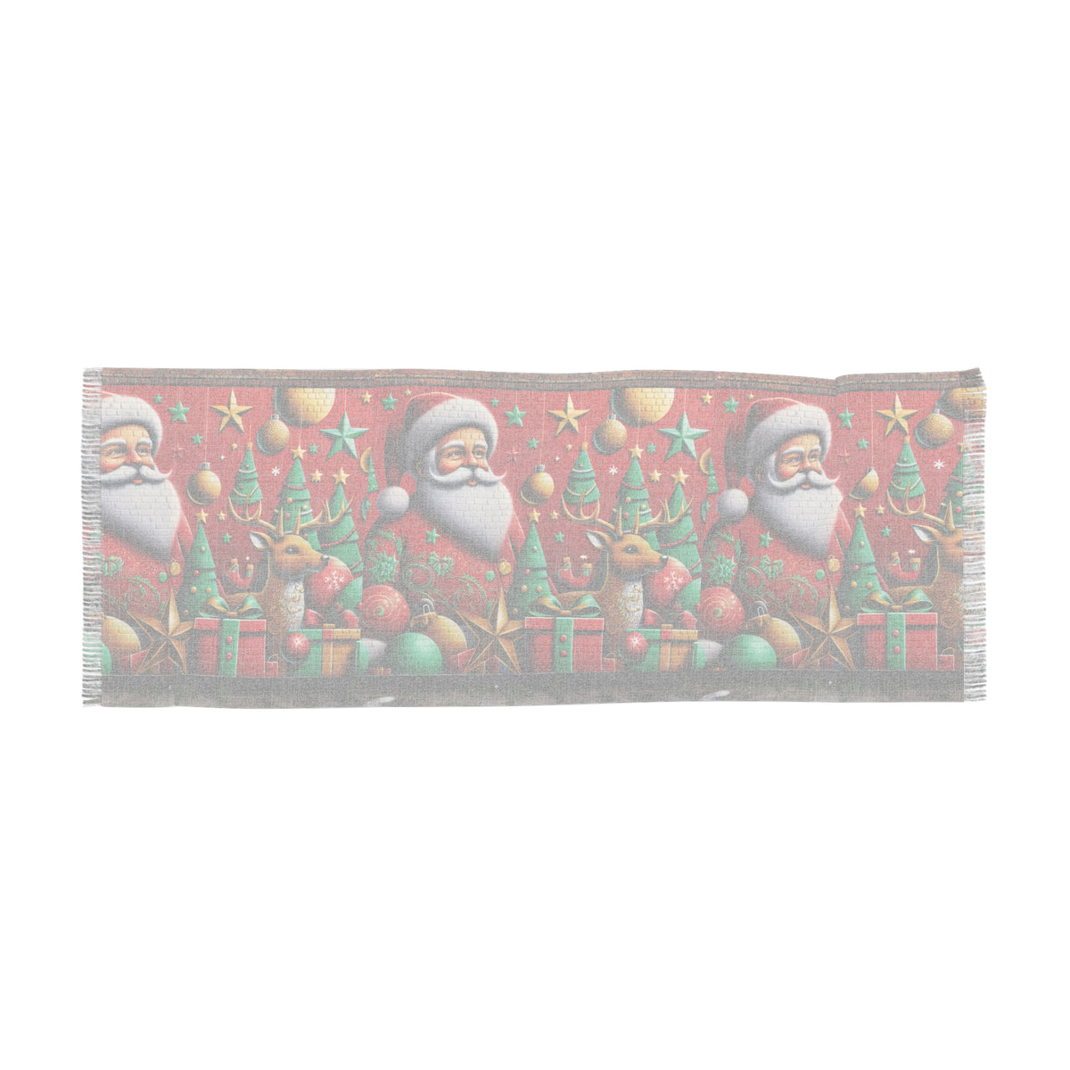 Festive Santa Light Scarf - Holiday Accessory for Christmas Cheer