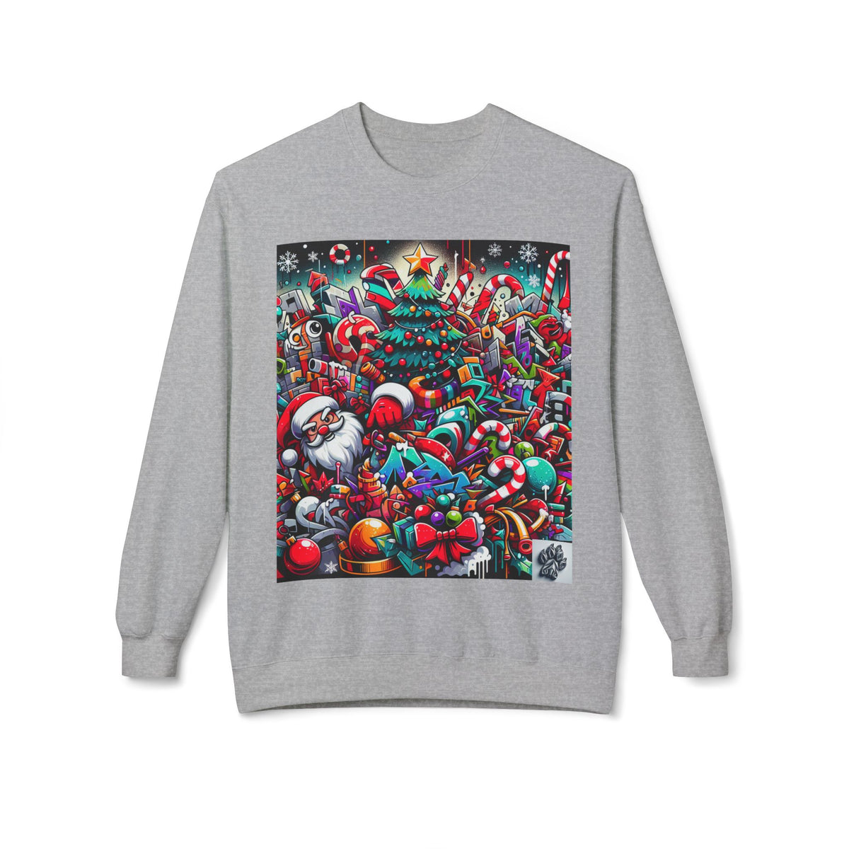 Festive Christmas Sweatshirt with Santa and Holiday Cheer Design
