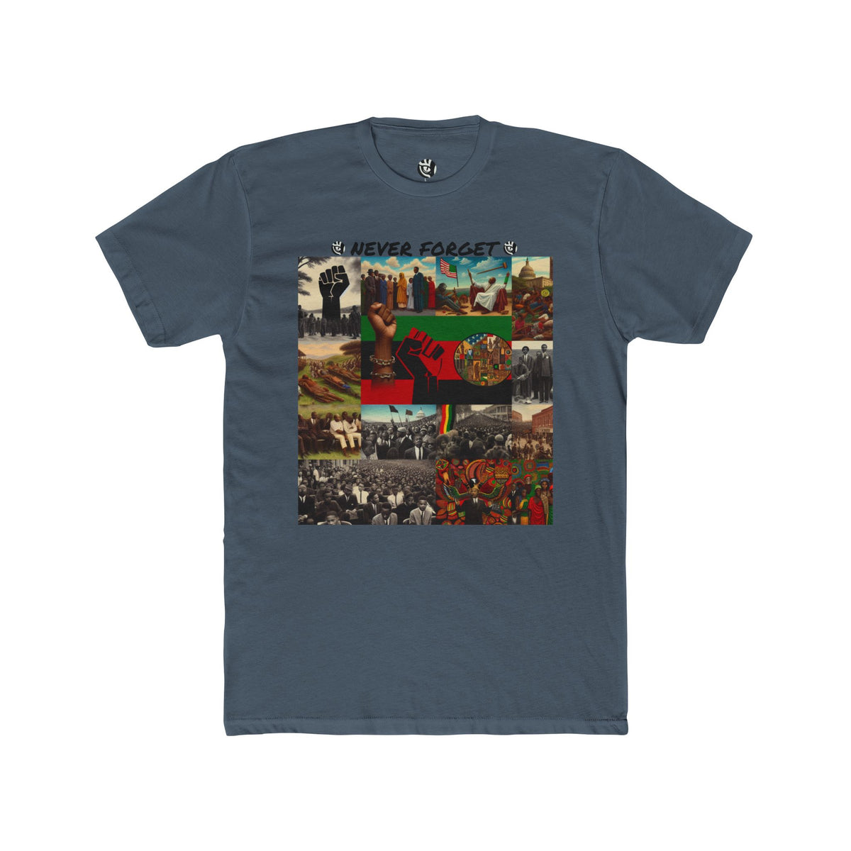 Never Forget  Black History  Unisex Cotton Crew Tee