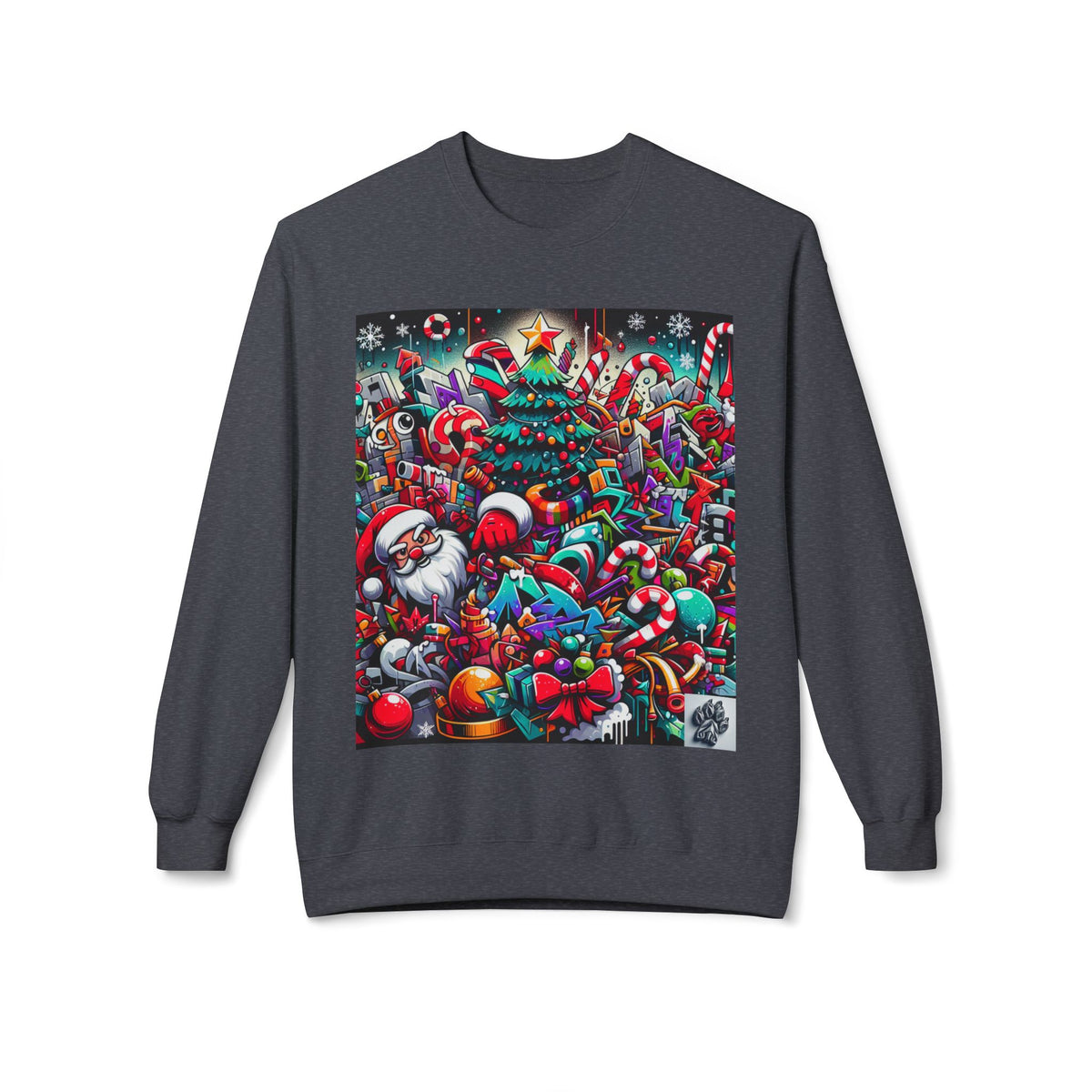 Festive Christmas Sweatshirt with Santa and Holiday Cheer Design