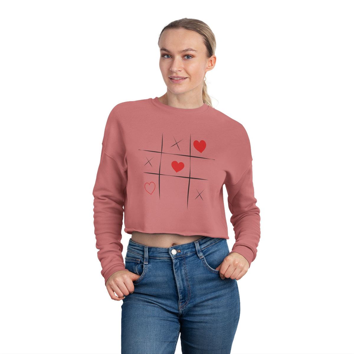 Trendy Women's Cropped Sweatshirt