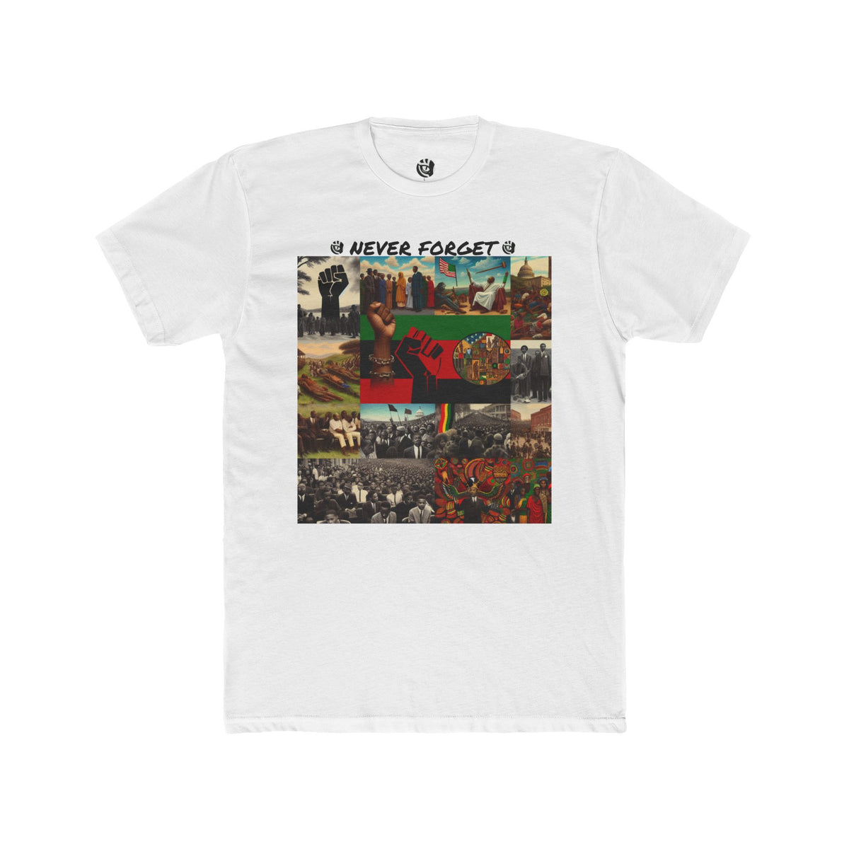 Never Forget  Black History  Unisex Cotton Crew Tee