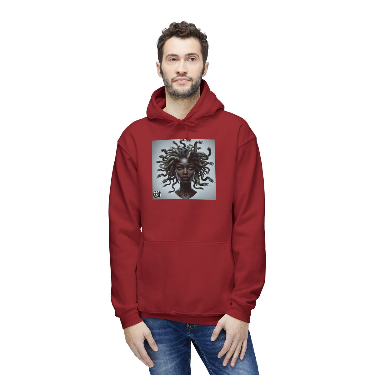 Medusa Graphic Unisex Hoodie, Cozy Sweatshirt Gift for Her, Stylish Layer for Fall, Unique Art, Trendy Youth Fashion