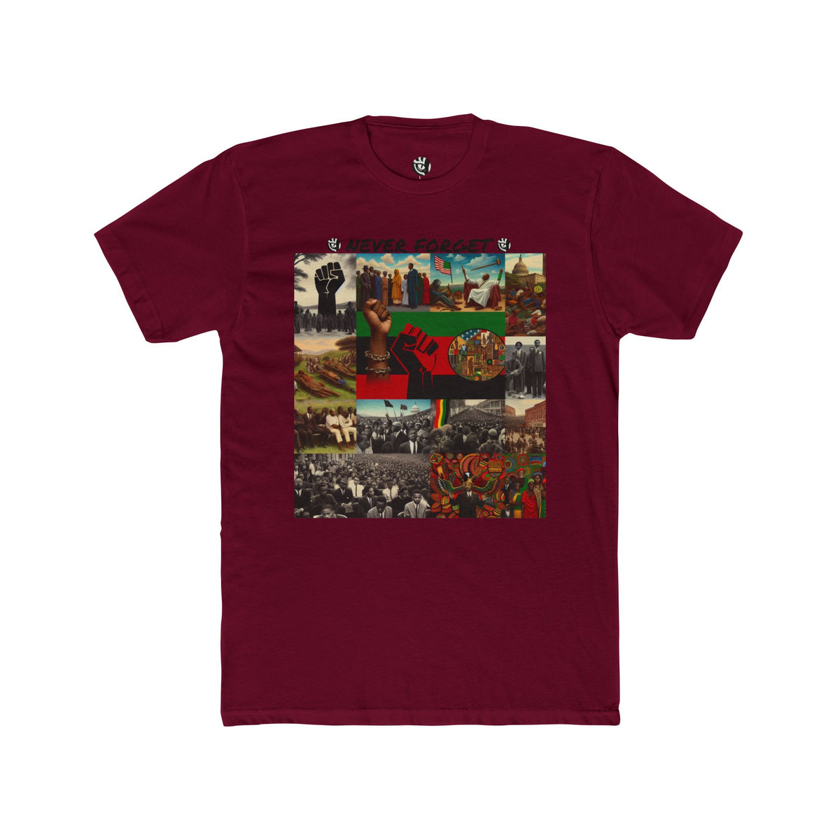 Never Forget  Black History  Unisex Cotton Crew Tee