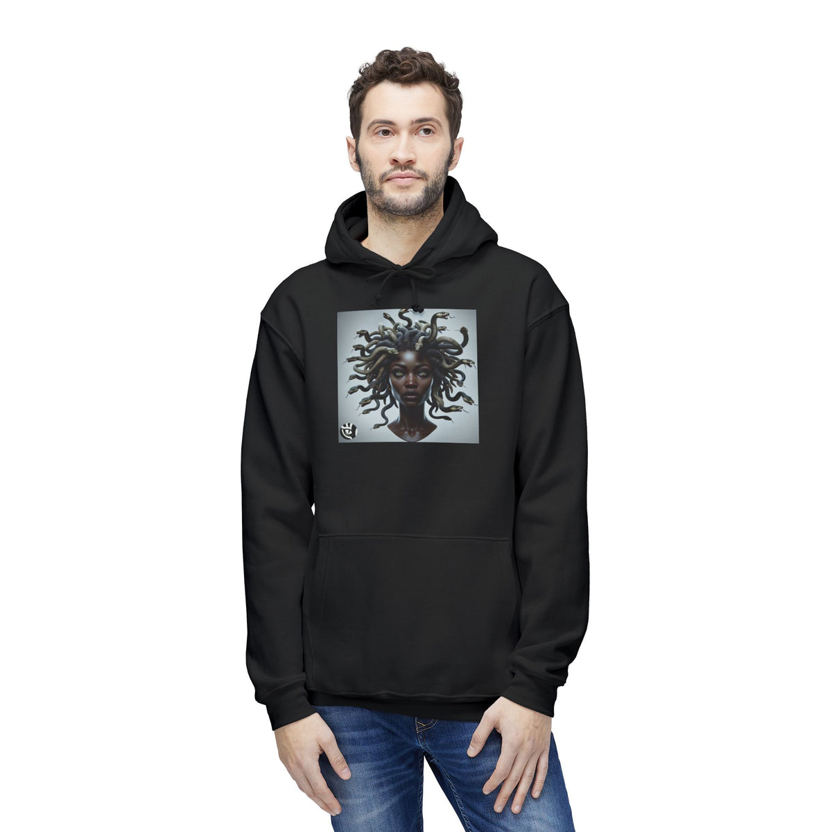 Medusa Graphic Unisex Hoodie, Cozy Sweatshirt Gift for Her, Stylish Layer for Fall, Unique Art, Trendy Youth Fashion