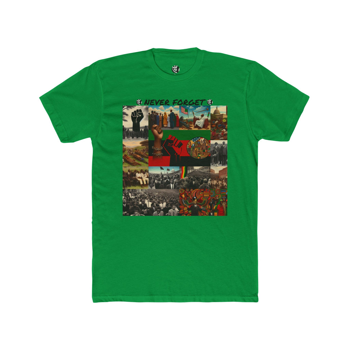 Never Forget  Black History  Unisex Cotton Crew Tee