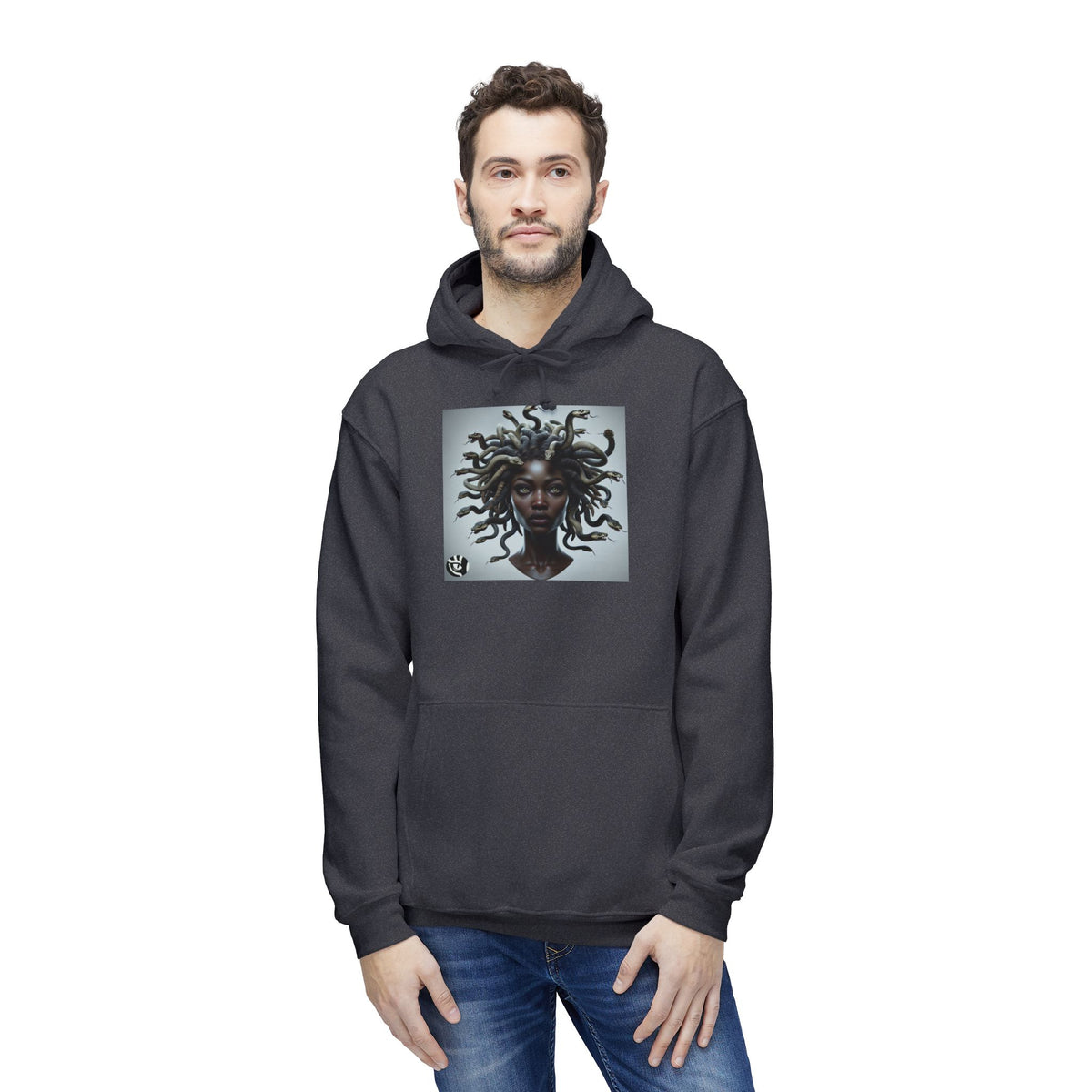 Medusa Graphic Unisex Hoodie, Cozy Sweatshirt Gift for Her, Stylish Layer for Fall, Unique Art, Trendy Youth Fashion