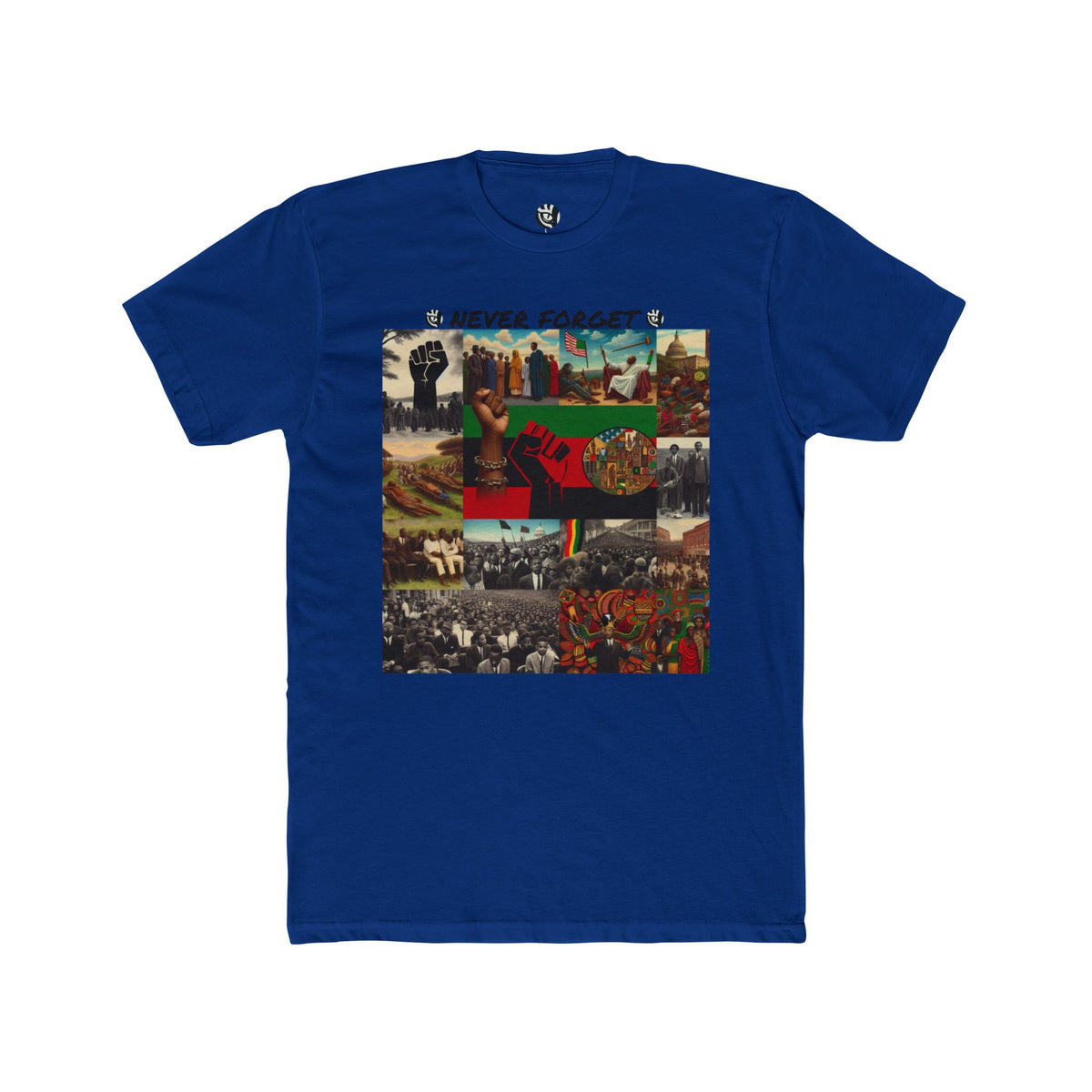 Never Forget  Black History  Unisex Cotton Crew Tee