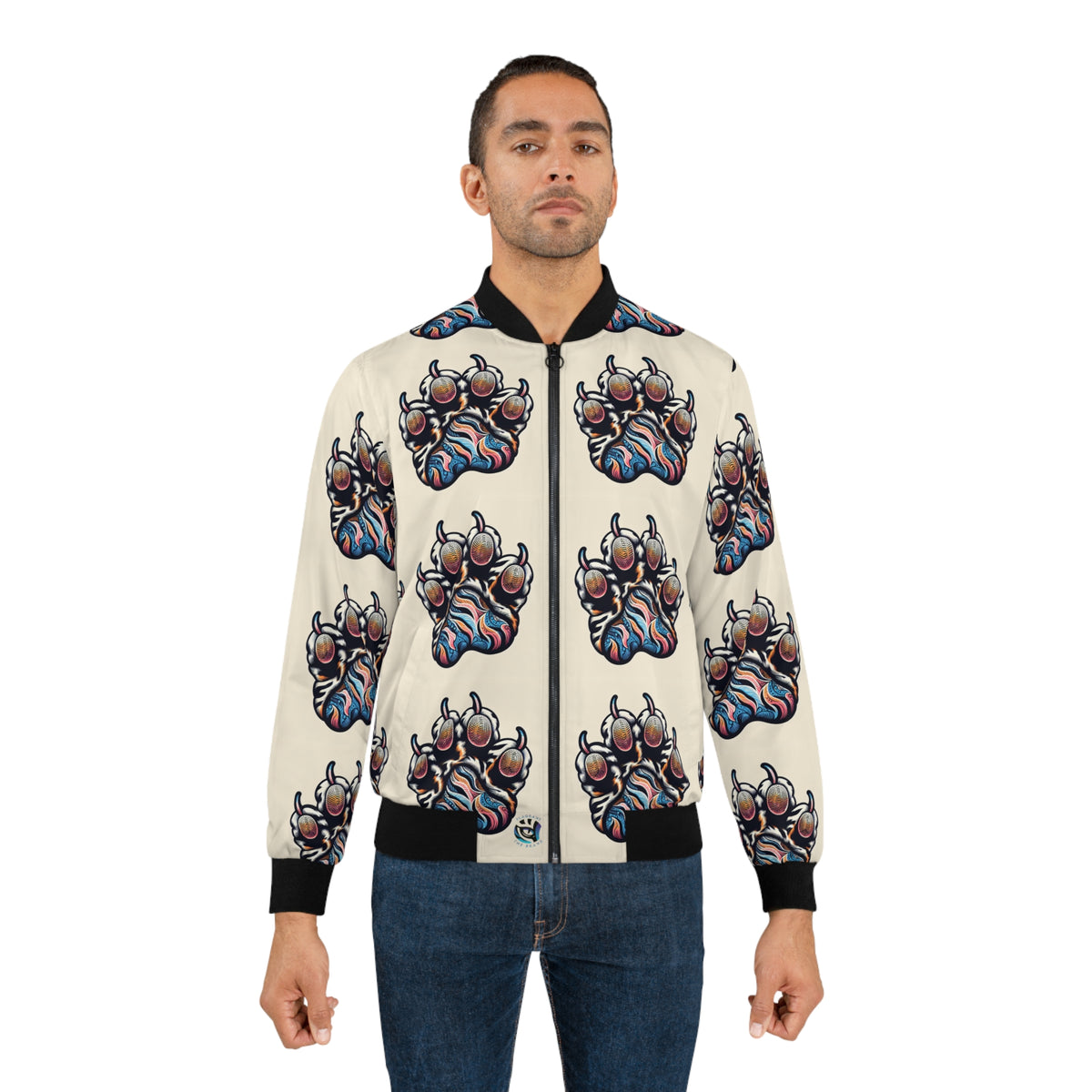Men's Stylish Graphic Bomber Jacket - Unique Artistic Design for Trendsetters