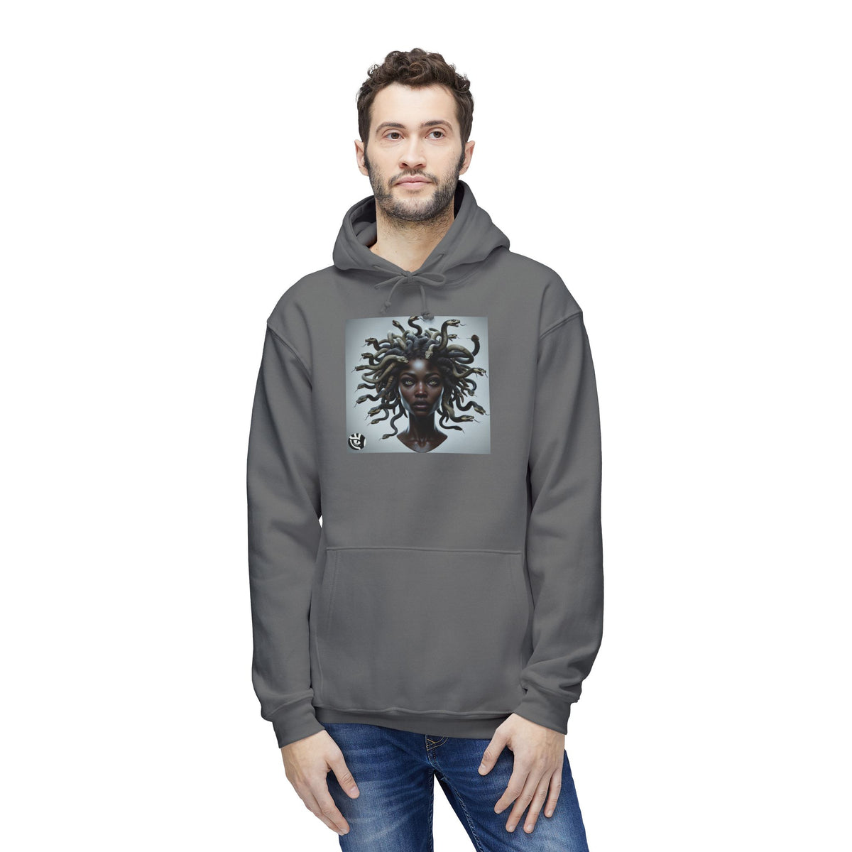 Medusa Graphic Unisex Hoodie, Cozy Sweatshirt Gift for Her, Stylish Layer for Fall, Unique Art, Trendy Youth Fashion