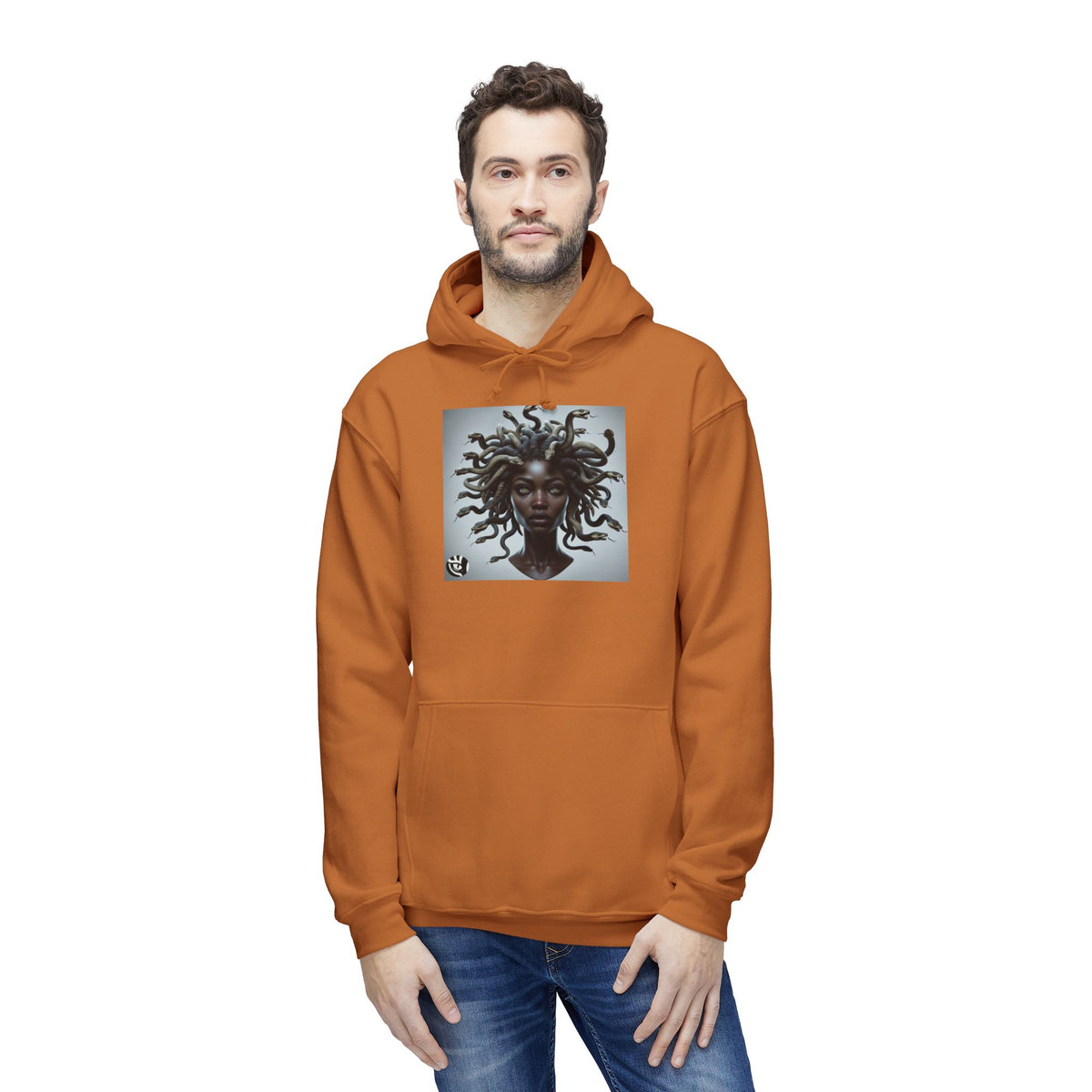 Medusa Graphic Unisex Hoodie, Cozy Sweatshirt Gift for Her, Stylish Layer for Fall, Unique Art, Trendy Youth Fashion