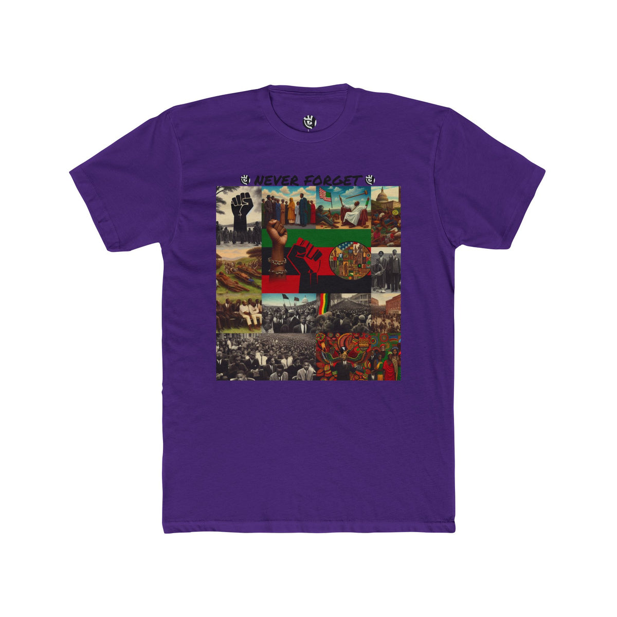 Never Forget  Black History  Unisex Cotton Crew Tee