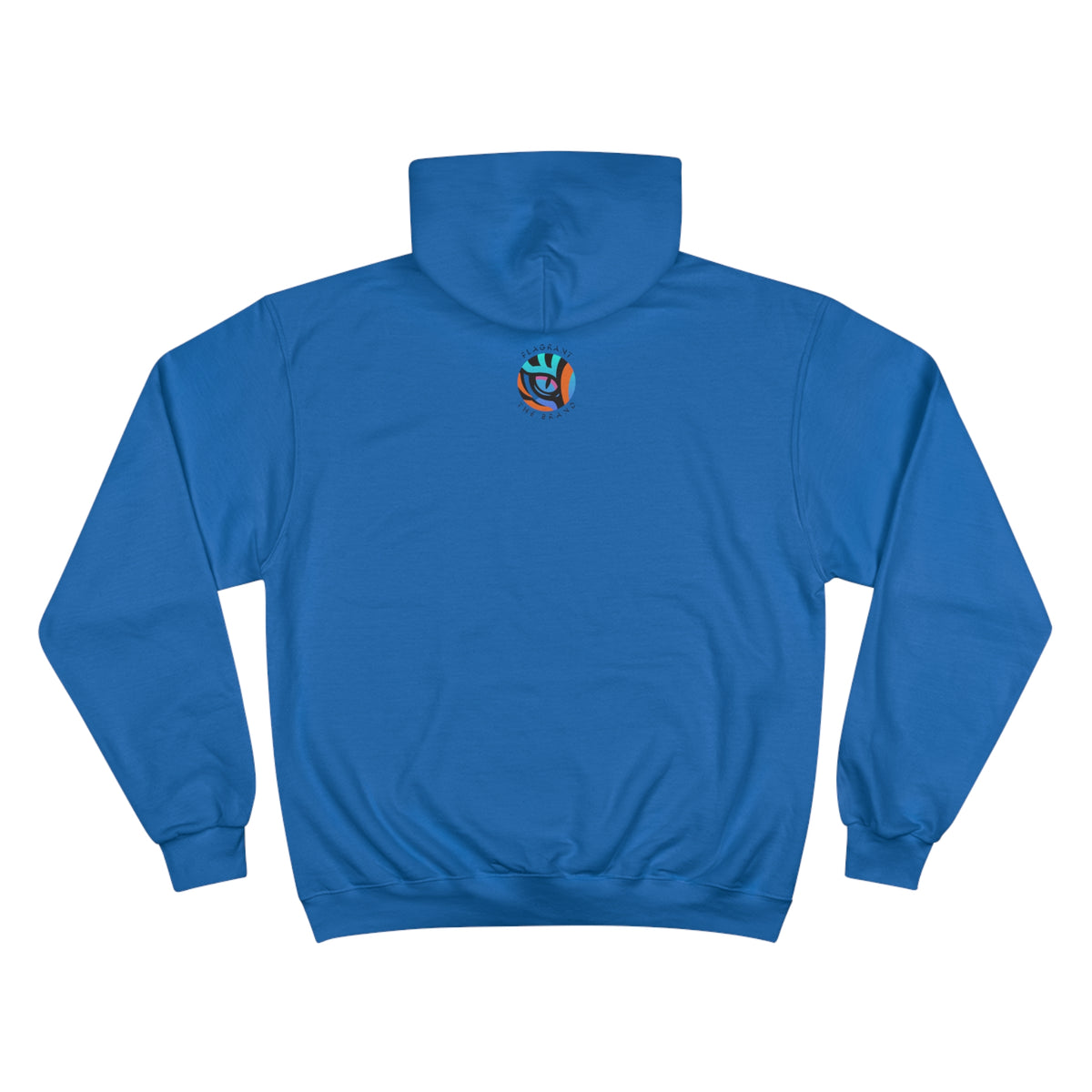 Artistic Champion Hoodie with Colorful Drip Design