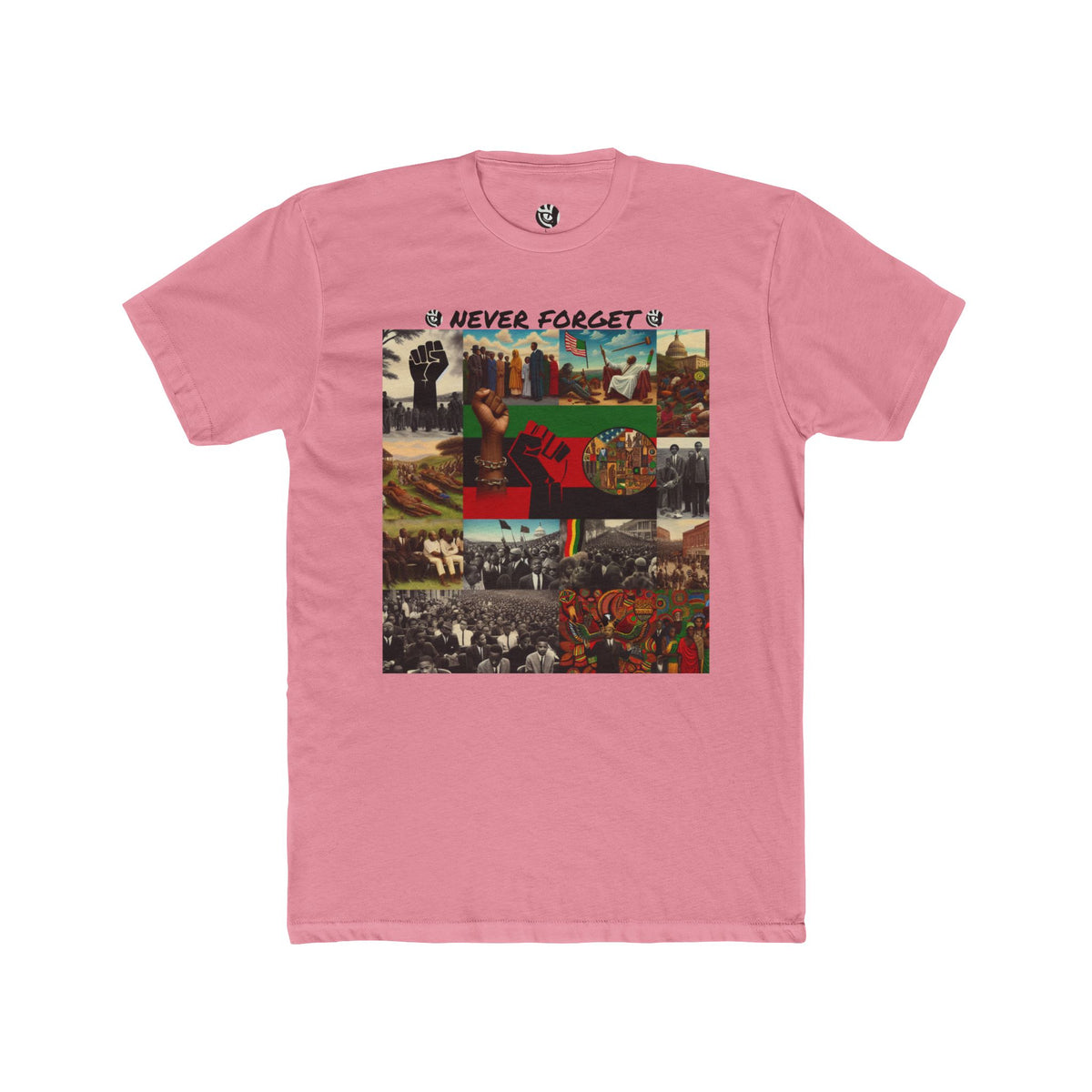 Never Forget  Black History  Unisex Cotton Crew Tee