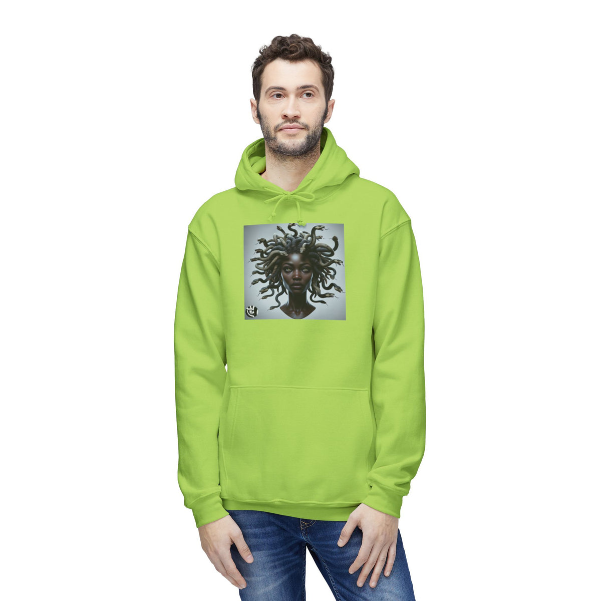 Medusa Graphic Unisex Hoodie, Cozy Sweatshirt Gift for Her, Stylish Layer for Fall, Unique Art, Trendy Youth Fashion