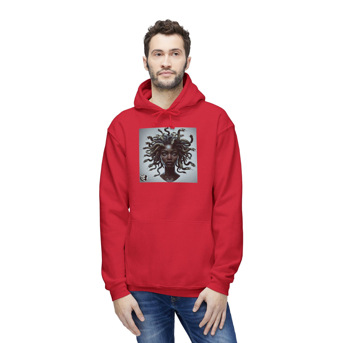 Medusa Graphic Unisex Hoodie, Cozy Sweatshirt Gift for Her, Stylish Layer for Fall, Unique Art, Trendy Youth Fashion