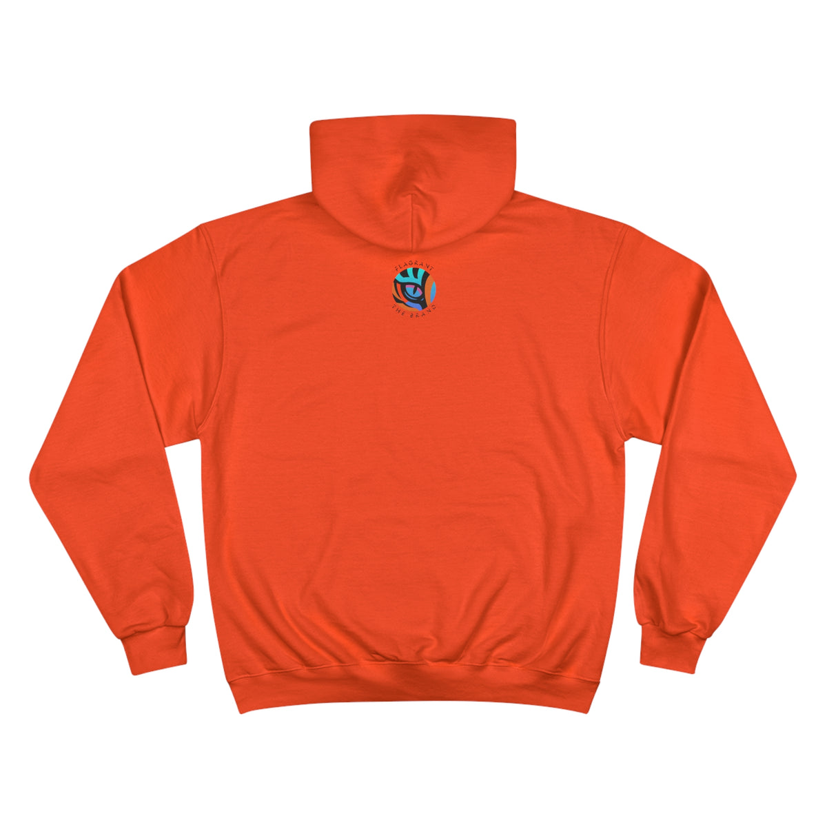 Artistic Champion Hoodie with Colorful Drip Design