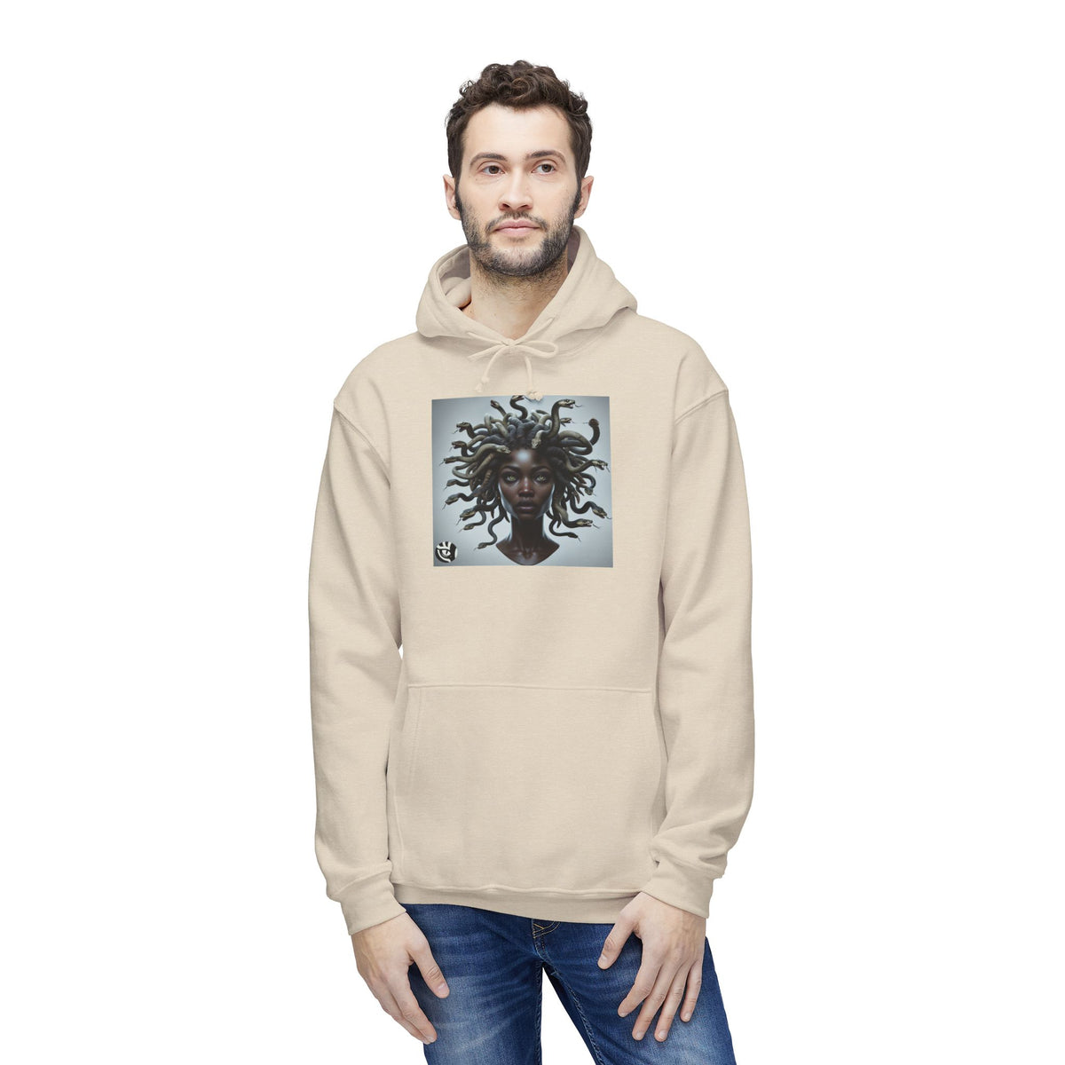 Medusa Graphic Unisex Hoodie, Cozy Sweatshirt Gift for Her, Stylish Layer for Fall, Unique Art, Trendy Youth Fashion