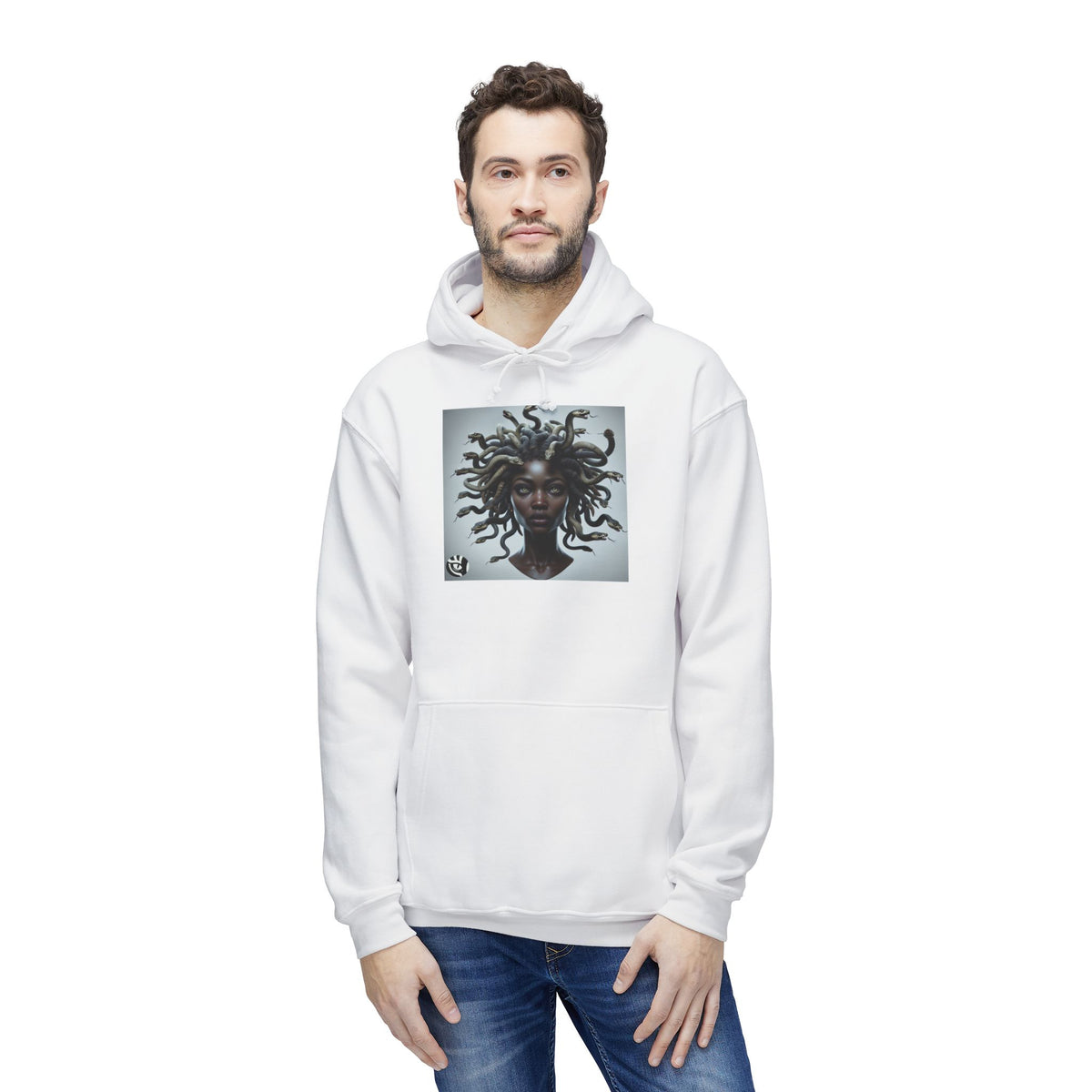 Medusa Graphic Unisex Hoodie, Cozy Sweatshirt Gift for Her, Stylish Layer for Fall, Unique Art, Trendy Youth Fashion