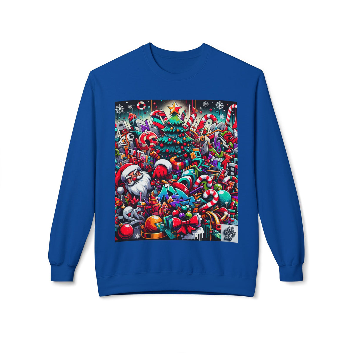 Festive Christmas Sweatshirt with Santa and Holiday Cheer Design