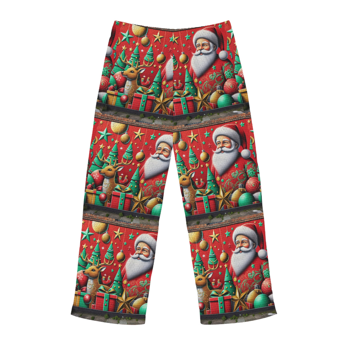 Festive Santa Pajama Pants - Merry Christmas Sleepwear for Men