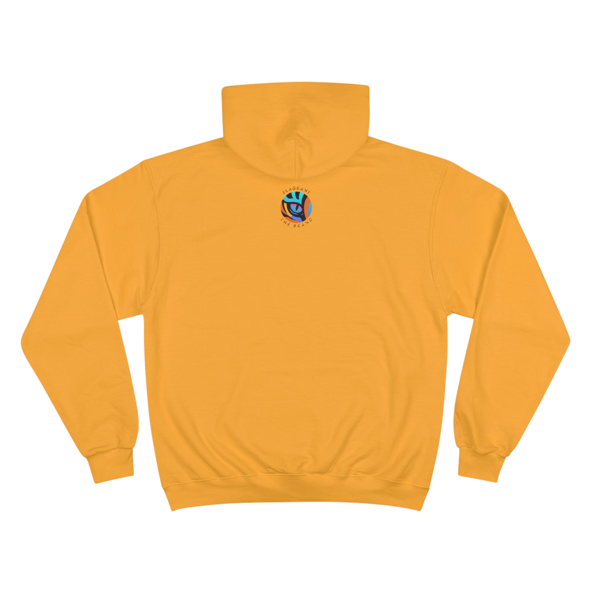 Artistic Champion Hoodie with Colorful Drip Design